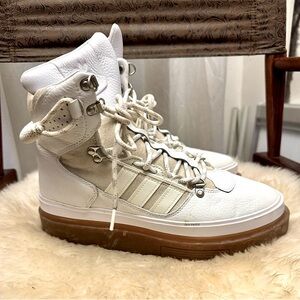 adidas x Ivy Park Super Sleek Women’s Boots, White Gum Bottom -